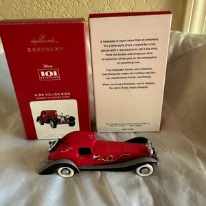 Hallmark Disney Cruella Deville Car Christmas ornament
